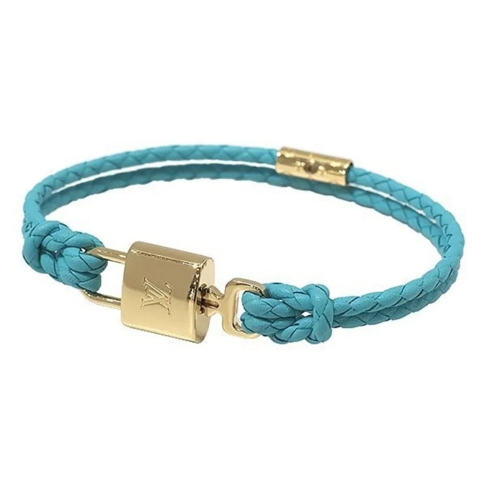 Beautiful Louis Vuitton Lock It Again Leather Bracelet! - Picture 2 of 8